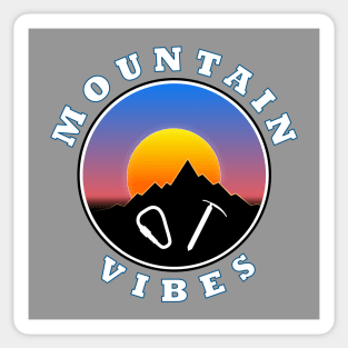 Mountain Vibes - Sun moon - Slogan Design 2 Sticker